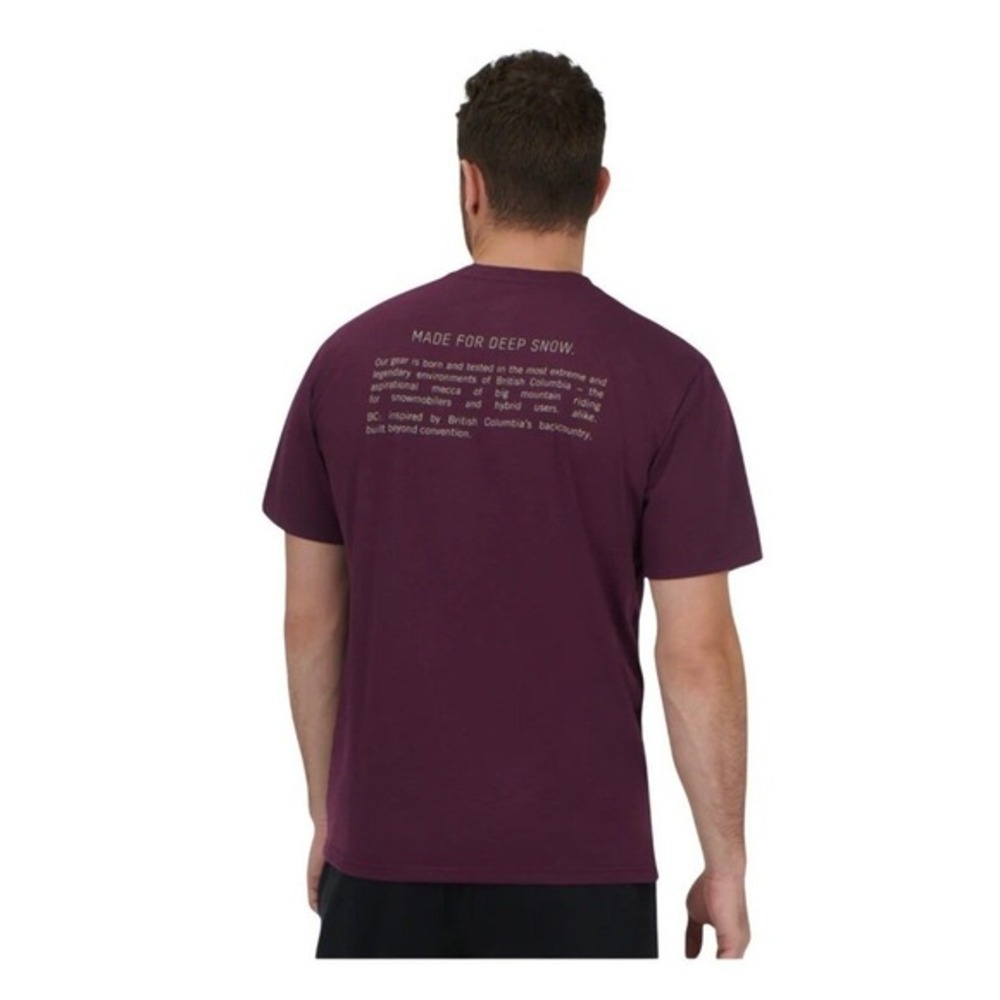 Ski-Doo Unisex‎ BC Story Graphic Tee Purple Wool Mix Knit L